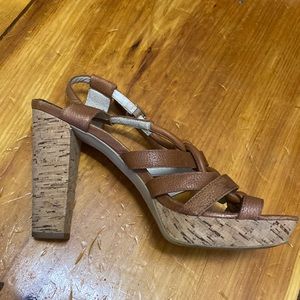 Rosegold high heel sandals